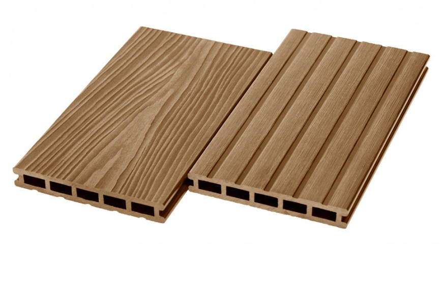 Террасная доска ДПК RusDecking Unodeck Могано - Цвет ореха купить в Санкт-Петербурге
