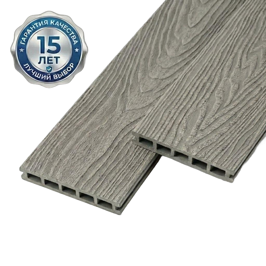 Террасная доска ДПК GardenParkett Патио, Серый купить в Санкт-Петербурге