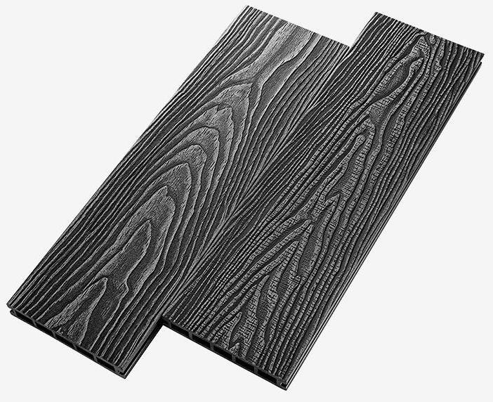 Террасная доска из композитного материала RusDecking Unodeck Vintage - Цвет Графит купить в Санкт-Петербурге