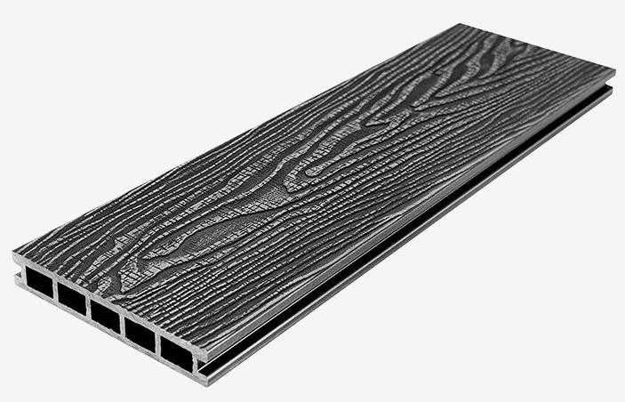 Террасная доска из композитного материала RusDecking Unodeck Vintage - Цвет Графит купить в Санкт-Петербурге