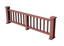 Декоративное ограждение из ДПК GRINDERDECO Троя мербау