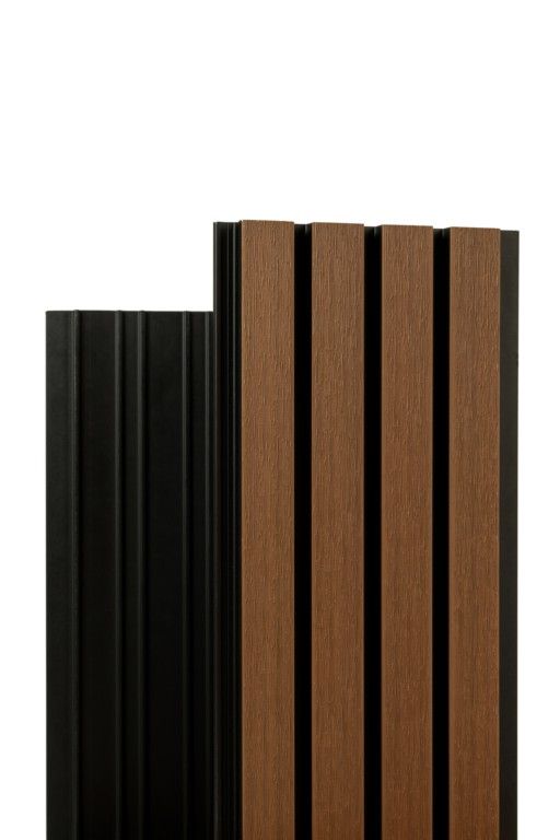 Реечная фасадная панель Ecodecking Скай Коэкструзия Тик купить в Санкт-Петербурге