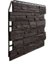 Фасадная панель Fineber, 3D Скол, Тёмный коричневый купить в Санкт-Петербурге