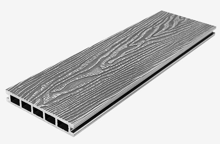 Террасная доска из ДПК RusDecking Unodeck Vintage - Цвет: Серый купить в Санкт-Петербурге