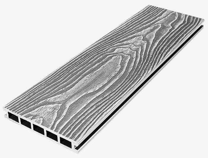 Террасная доска из ДПК RusDecking Unodeck Vintage - Цвет: Серый купить в Санкт-Петербурге
