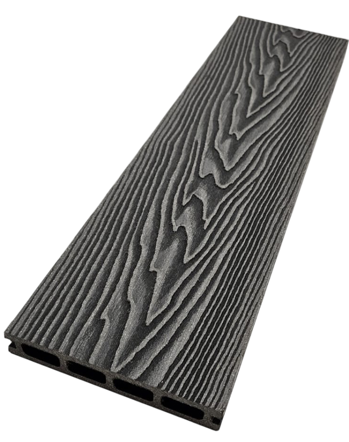 Террасная доска ДПК NanoWood 3D Double Антрацит купить в Санкт-Петербурге
