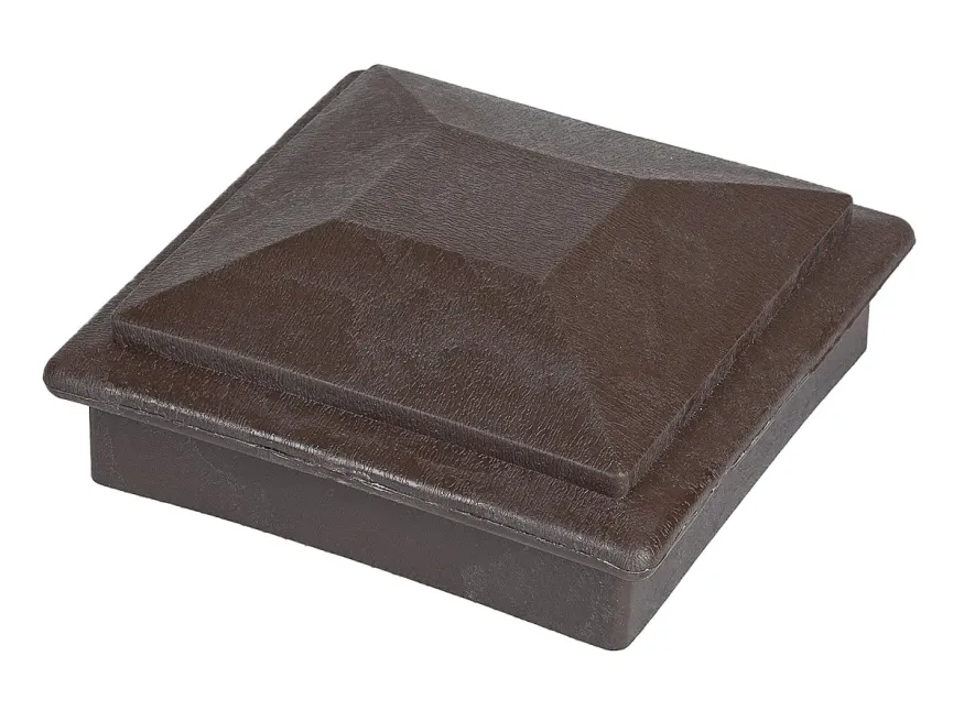 Крышка верхняя фигурная ПВХ для столба 100х100 Deckart Венге купить в Санкт-Петербурге