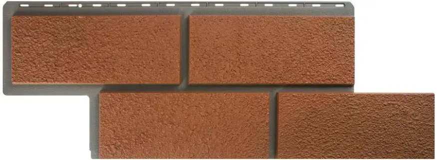 Фасадная панель Альта-Профиль Неаполитанский камень Терракотовый купить в Санкт-Петербурге
