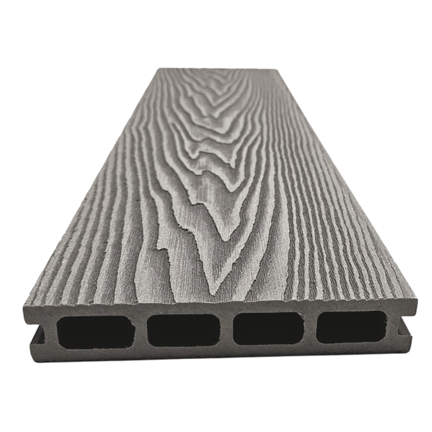 Террасная доска ДПК NanoWood 3D Double Серый купить в Санкт-Петербурге