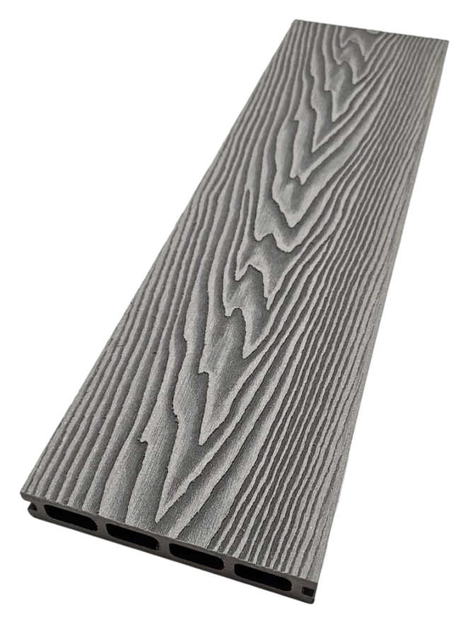 Террасная доска ДПК NanoWood 3D Double Серый купить в Санкт-Петербурге