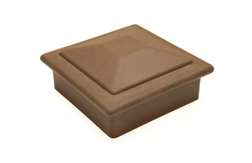 Крышка верхняя фигурная ПВХ для столба 100х100 Deckart Шоколад купить в Санкт-Петербурге