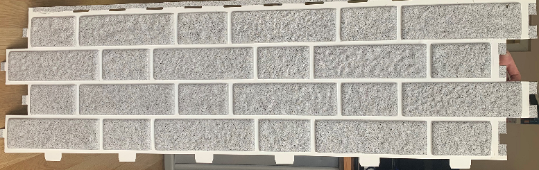 Цокольный сайдинг Tecos МИХЕЛЕН в оттенке серый купить в Санкт-Петербурге