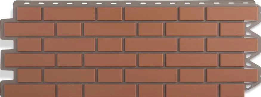Фасадная панель Альта-Профиль, Клинкерный кирпич, Красный купить в Санкт-Петербурге