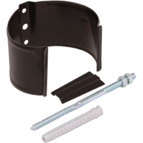 Металлический хомут для трубы на камень, Grand Line, цвет Шоколад купить в Санкт-Петербурге