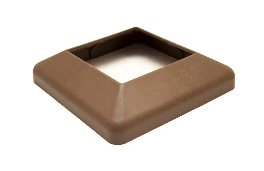 Крышка нижняя ПВХ для столба 100х100 Deckart Шоколад купить в Санкт-Петербурге