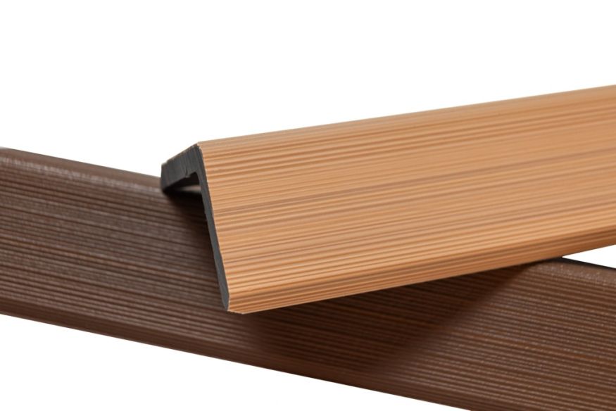 Уголок торцевой Ecodecking Скай коэкструзия Бук купить в Санкт-Петербурге