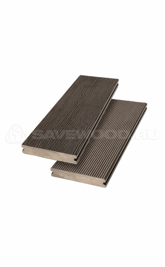 Террасная доска ДПК SaveWood, SW Abies (R), Темно-коричневый купить в Санкт-Петербурге
