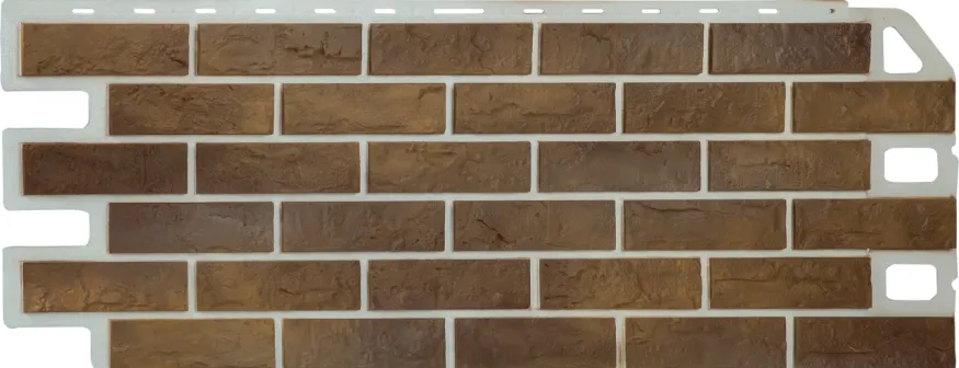 Фасадная панель Альта-Профиль, Кирпич Рустикальный 02 купить в Санкт-Петербурге