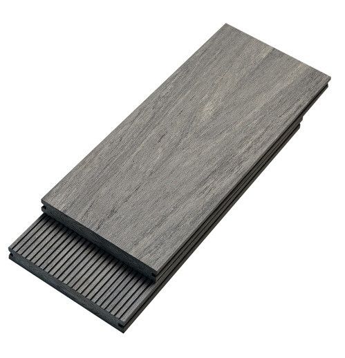Террасная доска Bruggan Multicolor из ДПК, полнотелая, 160 мм, серого цвета. купить в Санкт-Петербурге