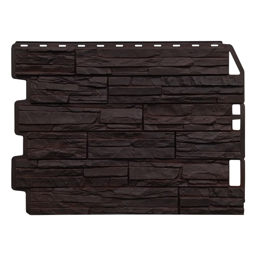 Фасадная панель FineBer Скол, Тёмно-коричневый купить в Санкт-Петербурге