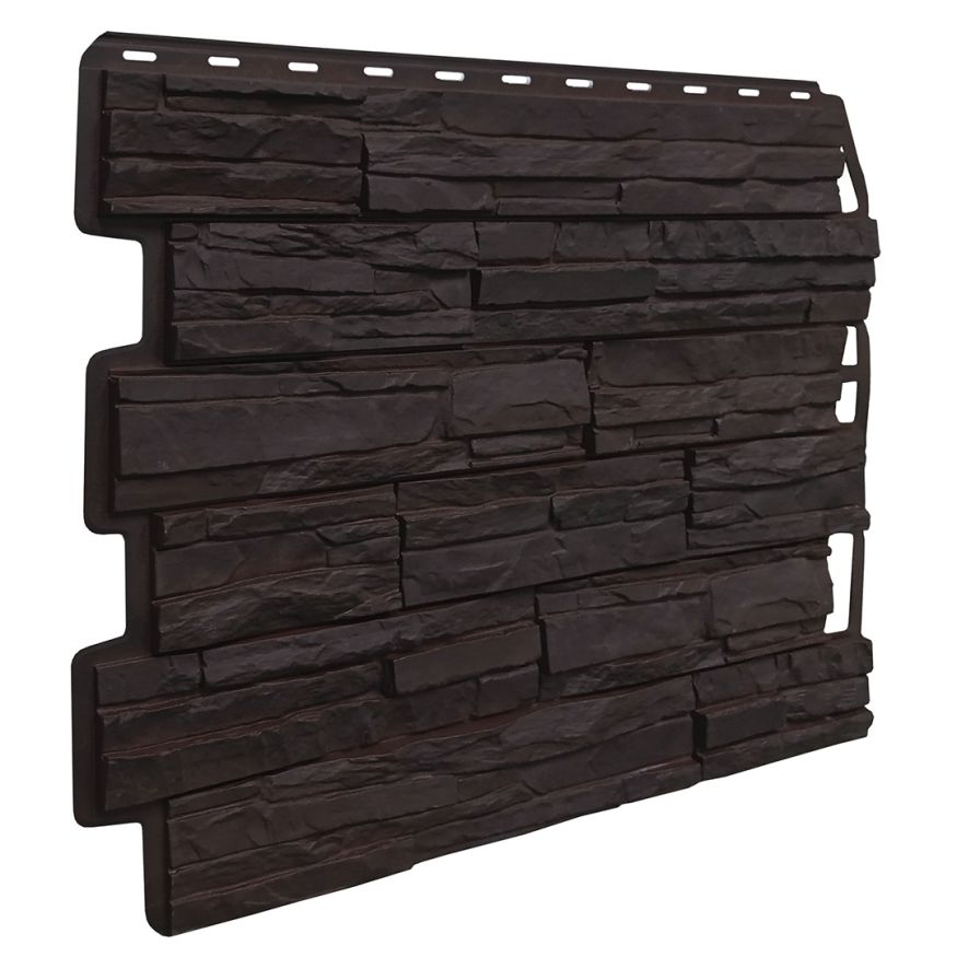 Фасадная панель FineBer Скол, Тёмно-коричневый купить в Санкт-Петербурге