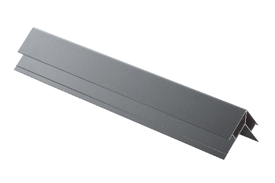 Внешний угловой элемент из алюминия, серый цвет. купить в Санкт-Петербурге