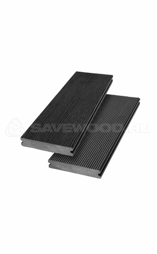 Террасная доска ДПК SaveWood, SW Abies (R), Черный купить в Санкт-Петербурге