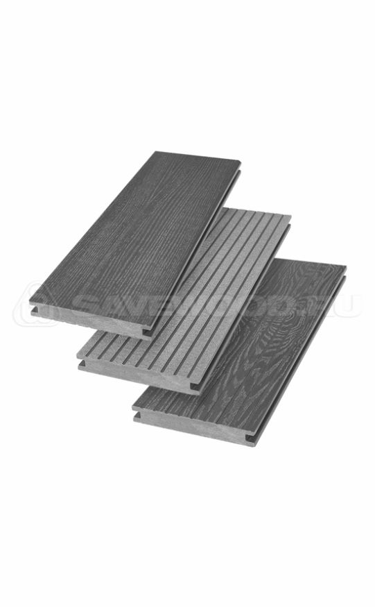 Террасная доска ДПК SaveWood, SW Fraxinus (R), Графит купить в Санкт-Петербурге