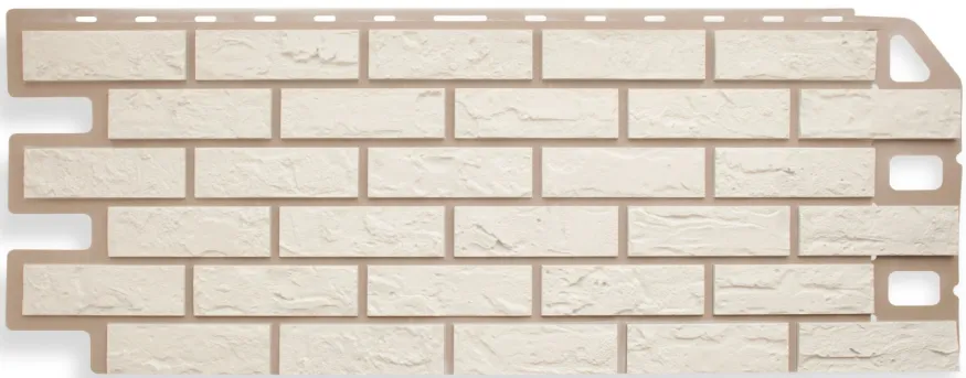 Фасадная панель Альта-профиль Кирпич Белый купить в Санкт-Петербурге