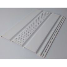 Софит Тройной с частичной перфорацией Tecos Белый