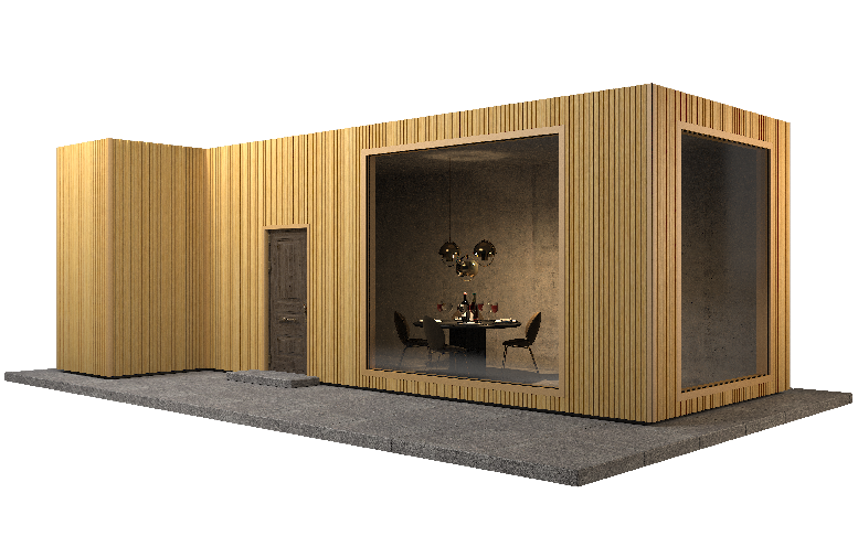 Фасадная панель GRINDERDECO, ДПК, двухсторонняя, текстура Песчаник. купить в Санкт-Петербурге