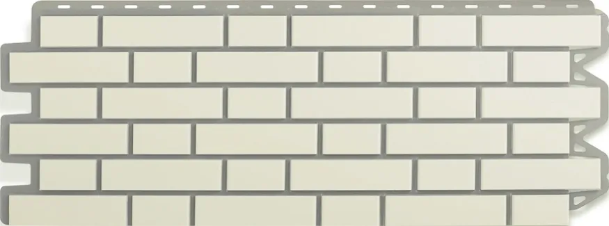 Фасадная панель Альта-Профиль, Клинкерный кирпич, Белый купить в Санкт-Петербурге