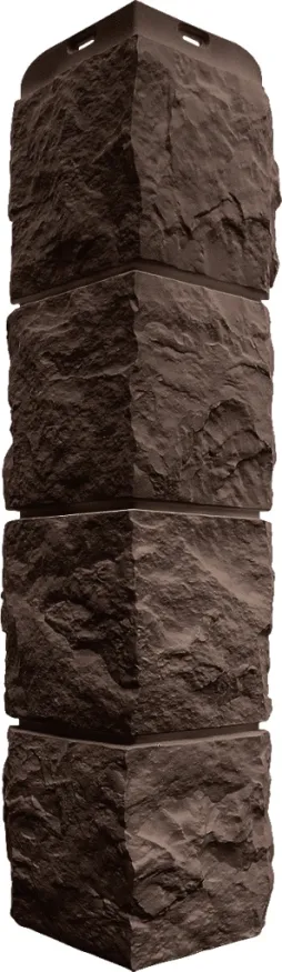 Наружный угол Альта-Профиль, Туф ЭКО, Коричневый  купить в Санкт-Петербурге