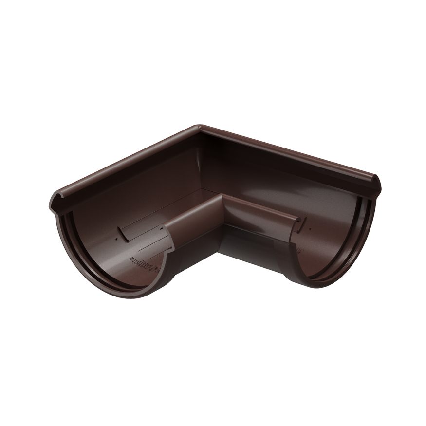 Угол желоба 90˚ Docke Lux, Шоколад купить в Санкт-Петербурге