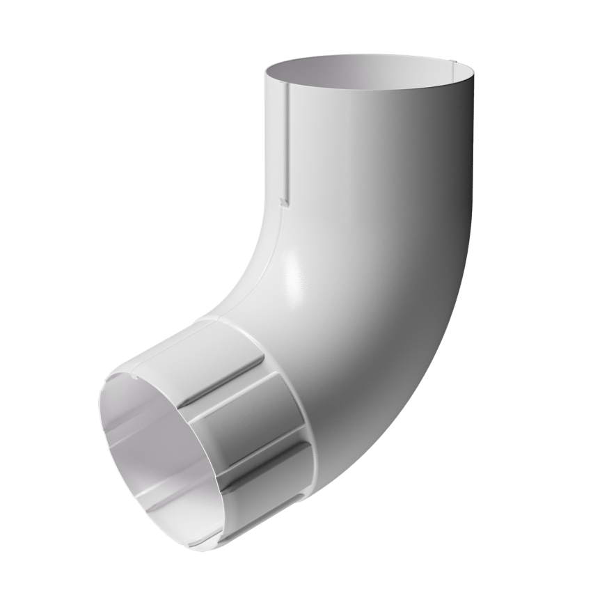 Колено для водосточной трубы 72˚, Docke Stal Premium, цвет Пломбир купить в Санкт-Петербурге