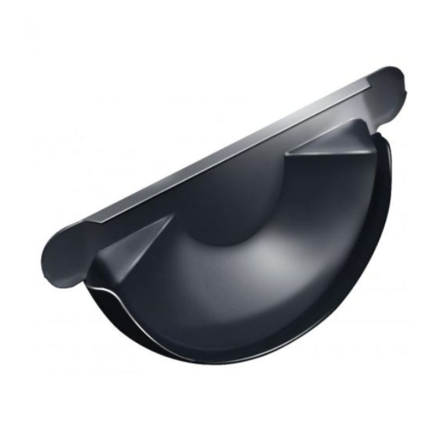 Заглушка для желоба Grand Line, серого цвета (RAL 7024) купить в Санкт-Петербурге