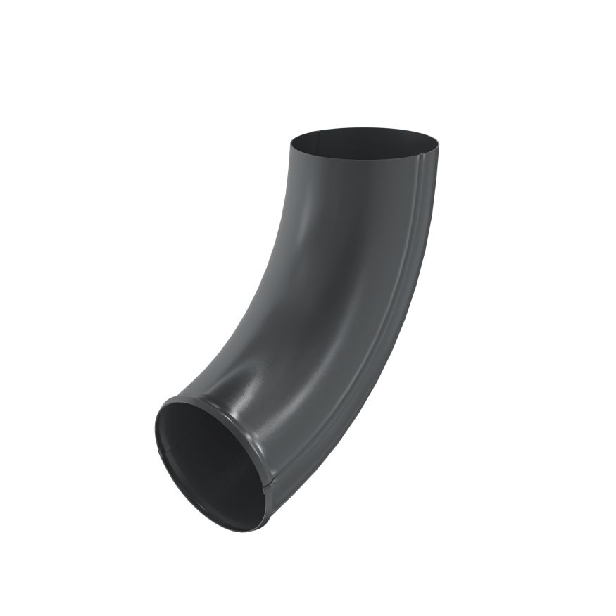 Отвод трубы Aquasystem, RAL 7024 Тёмно-серый 125/90 купить в Санкт-Петербурге