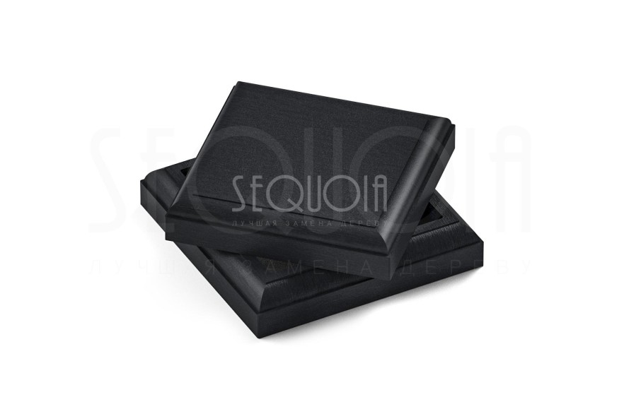 Комплект крышка и юбка для столба SEQUOIA BLACK купить в Санкт-Петербурге
