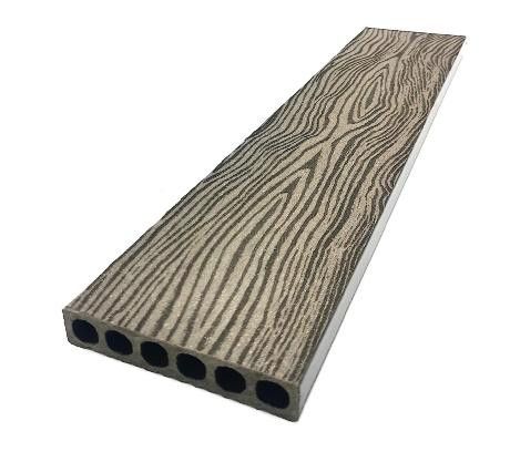 Заборный профиль NanoWood в цвете Графит купить в Санкт-Петербурге