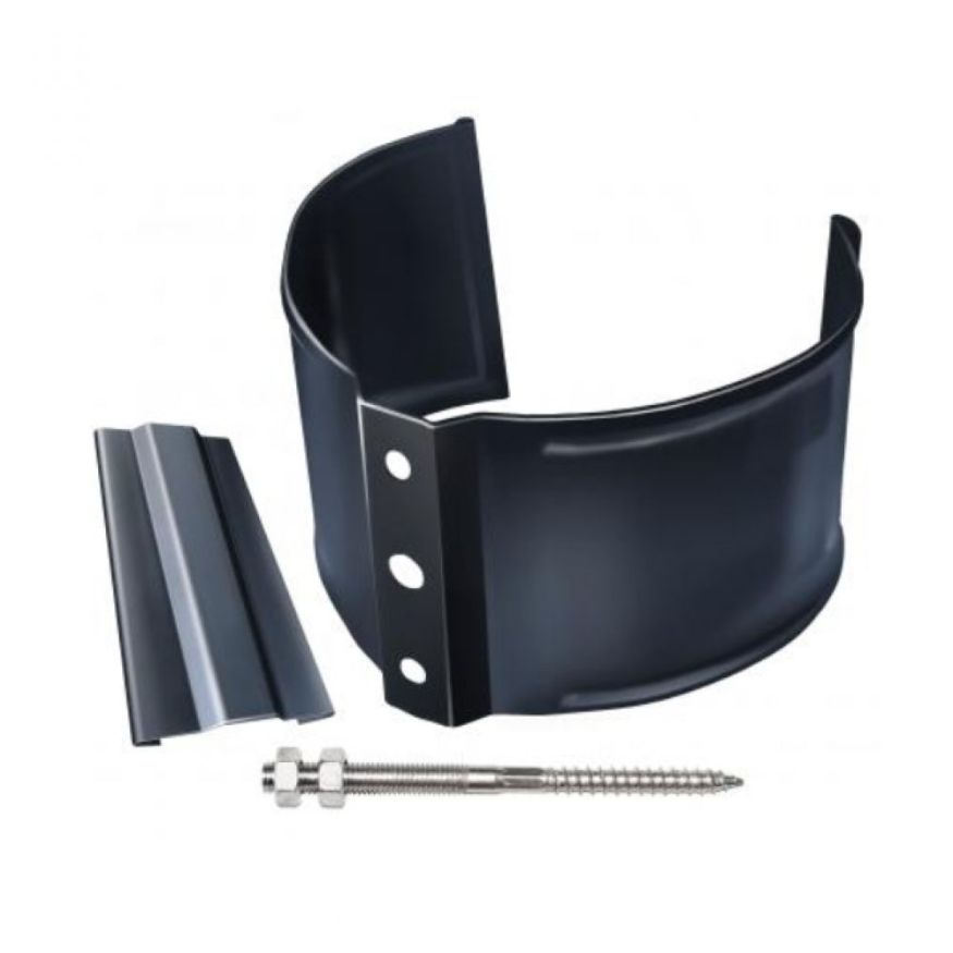 Кронштейн для трубы (для кирпичной стены), Grand Line, Серый (RAL 7024) купить в Санкт-Петербурге