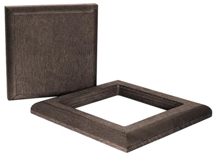 Комплект крышки и юбки ДПК для столба Polivan DENPASAR коричневый темный купить в Санкт-Петербурге