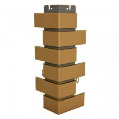 Наружный угол из бежевого клинкерного кирпича купить в Санкт-Петербурге