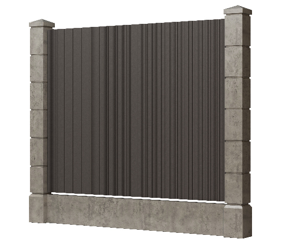 Заборная доска GRINDERDECO, ДПК, с тиснением &amp;quot;дуб&amp;quot;, цвет Асфальт. купить в Санкт-Петербурге