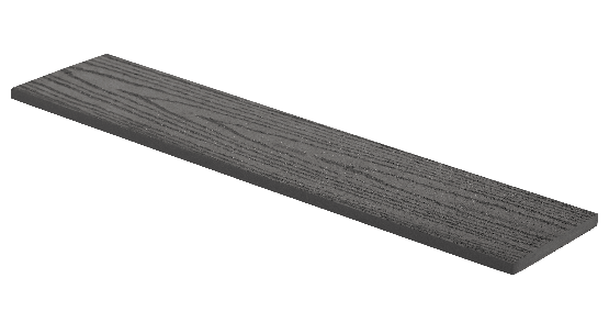 Заборная доска GRINDERDECO, ДПК, с тиснением &amp;quot;дуб&amp;quot;, цвет Асфальт. купить в Санкт-Петербурге