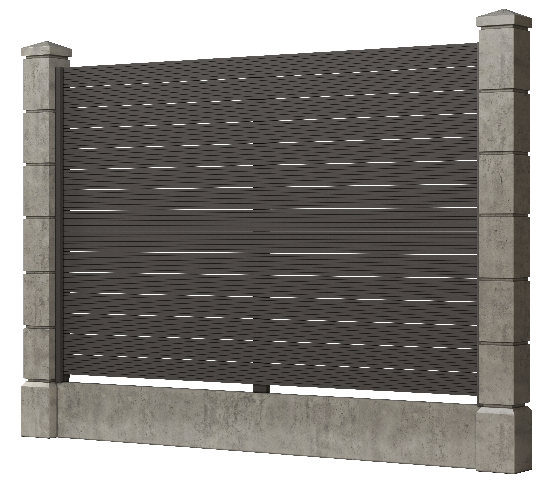 Заборная доска GRINDERDECO, ДПК, с тиснением &amp;quot;дуб&amp;quot;, цвет Асфальт. купить в Санкт-Петербурге