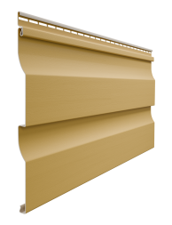 Виниловый сайдинг Docke, Корабельный брус D4.5D, Карамель