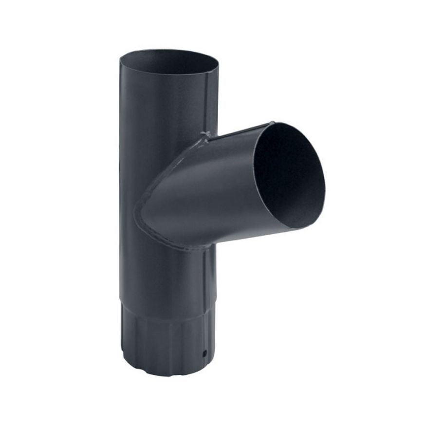 Тройник для труб Grand Line, серый (RAL 7024) купить в Санкт-Петербурге