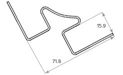 Внутренний угол Tecos Ardennes Ванильный купить в Санкт-Петербурге