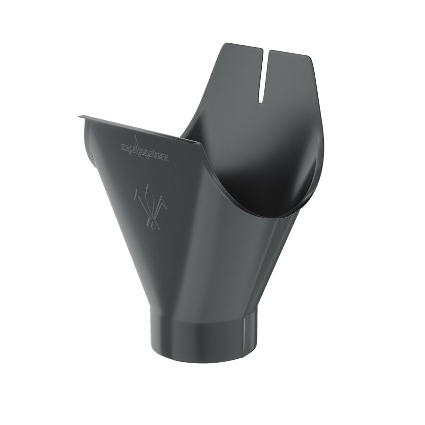 Воронка желоба Aquasystem, RAL 7024 Тёмно-серый 150/100 купить в Санкт-Петербурге