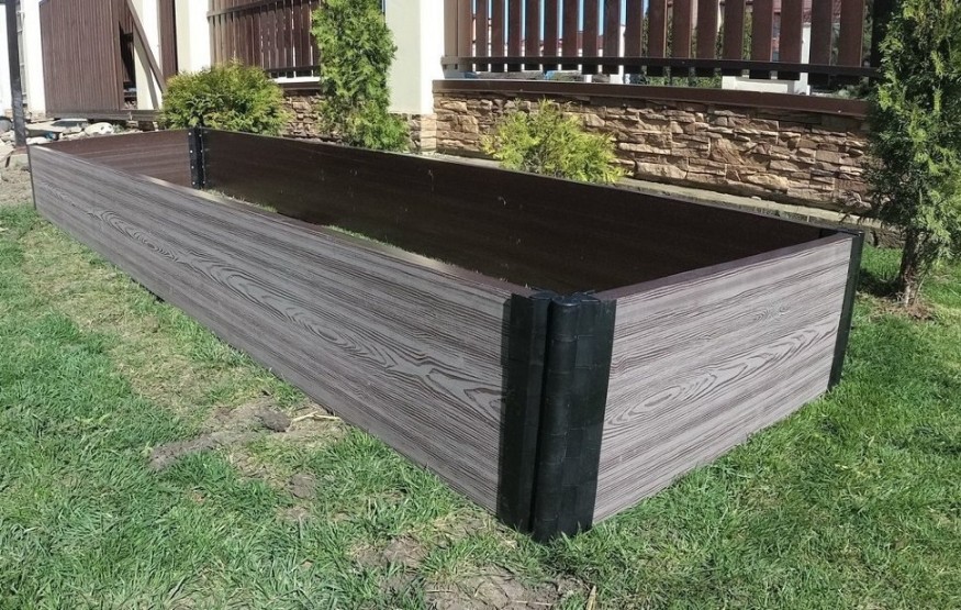 Доска для грядок NauticPrime из ДПК, серого цвета, размеры 300х30х2950 мм купить в Санкт-Петербурге